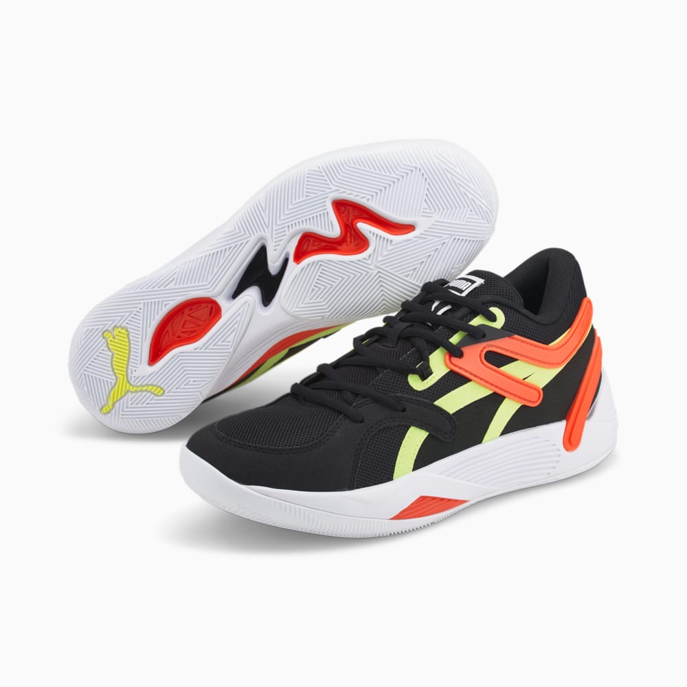 Зображення Puma Кросівки TRC Blaze Court Basketball Shoes #2: Puma Black-Cherry Tomato