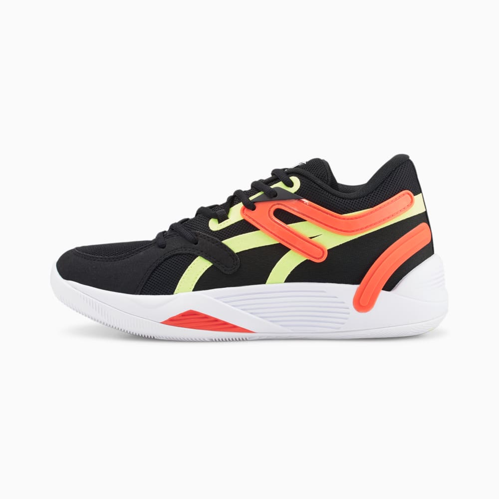 Изображение Puma Кроссовки TRC Blaze Court Basketball Shoes #1: Puma Black-Cherry Tomato