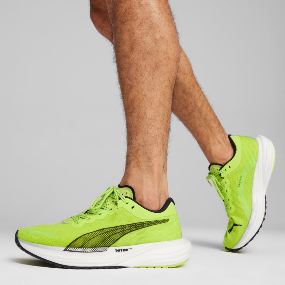 Изображение Puma Кроссовки Deviate NITRO 2 Running Shoes Men #2: Lime Pow-PUMA Black-PUMA White