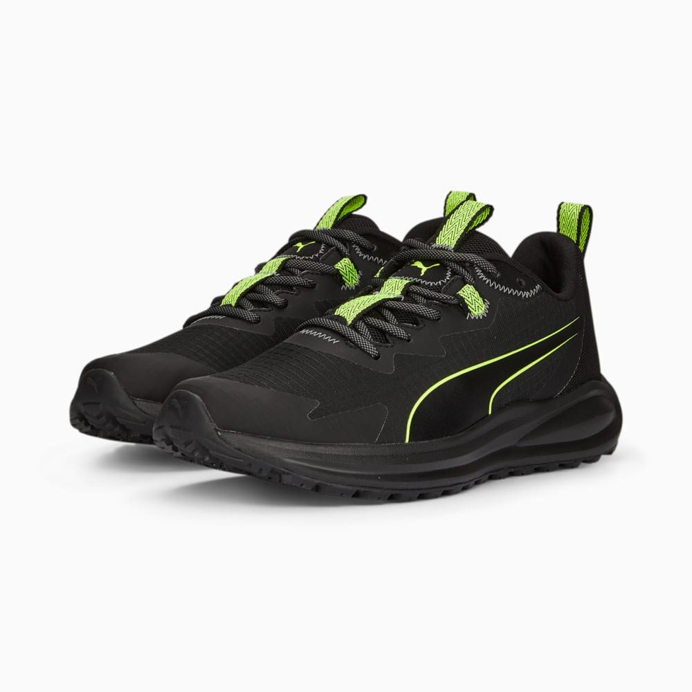 Зображення Puma Кросівки Twitch Runner Trail Running Shoes #2: Puma Black-Lime Squeeze
