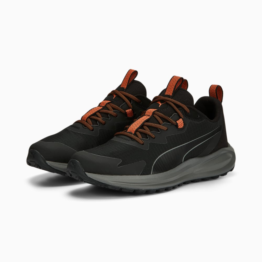 Зображення Puma Кросівки Twitch Runner Trail Running Shoes #2: PUMA Black-Chili Powder