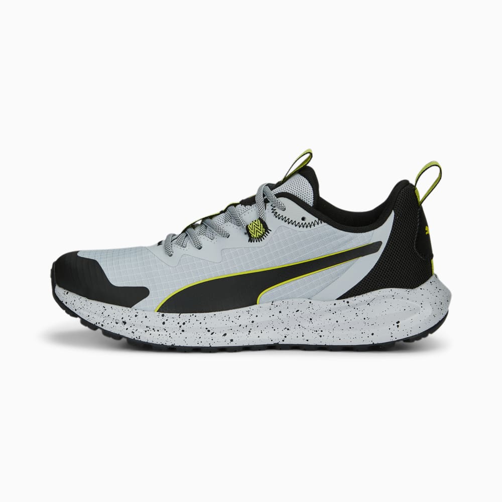 Зображення Puma Кросівки Twitch Runner Trail Running Shoes #1: Platinum Gray-PUMA Black-Olive Oil