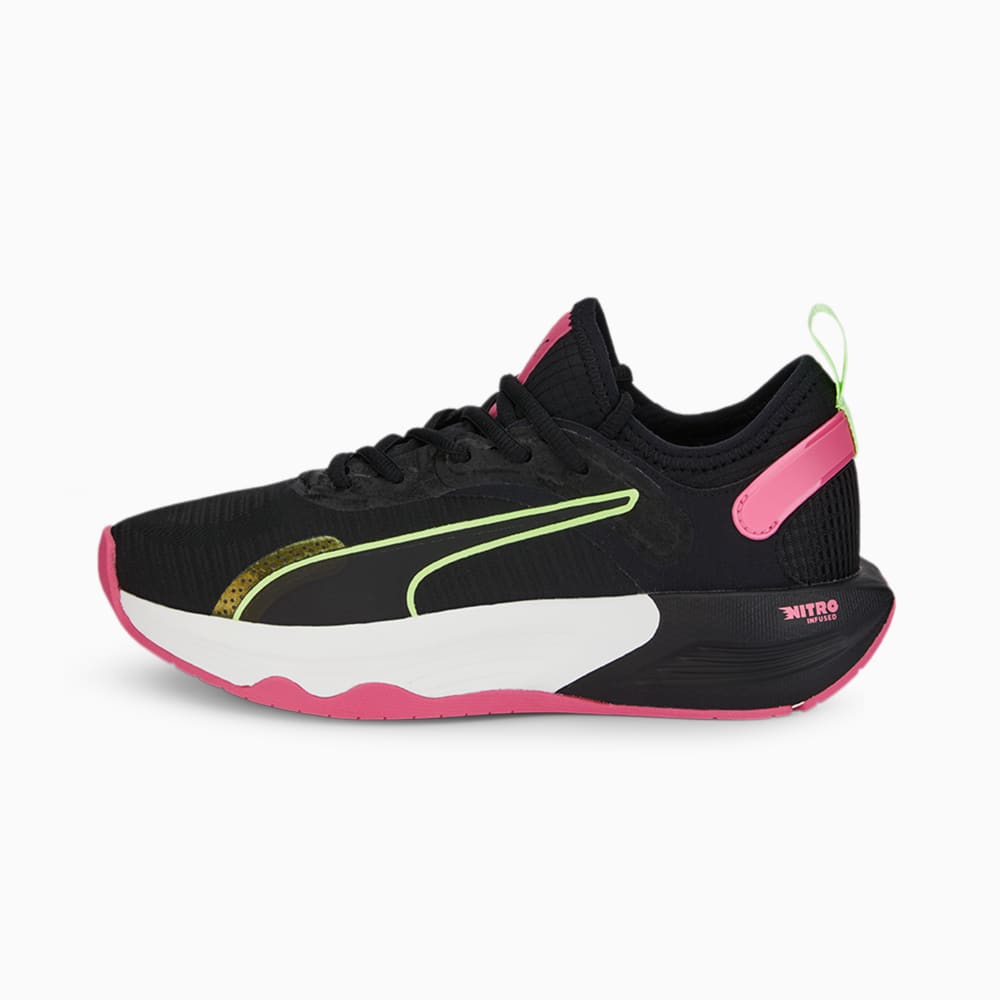 Изображение Puma Кроссовки PWR XX NITRO Training Shoes Women #1: Puma Black-Sunset Pink-Fizzy Apple