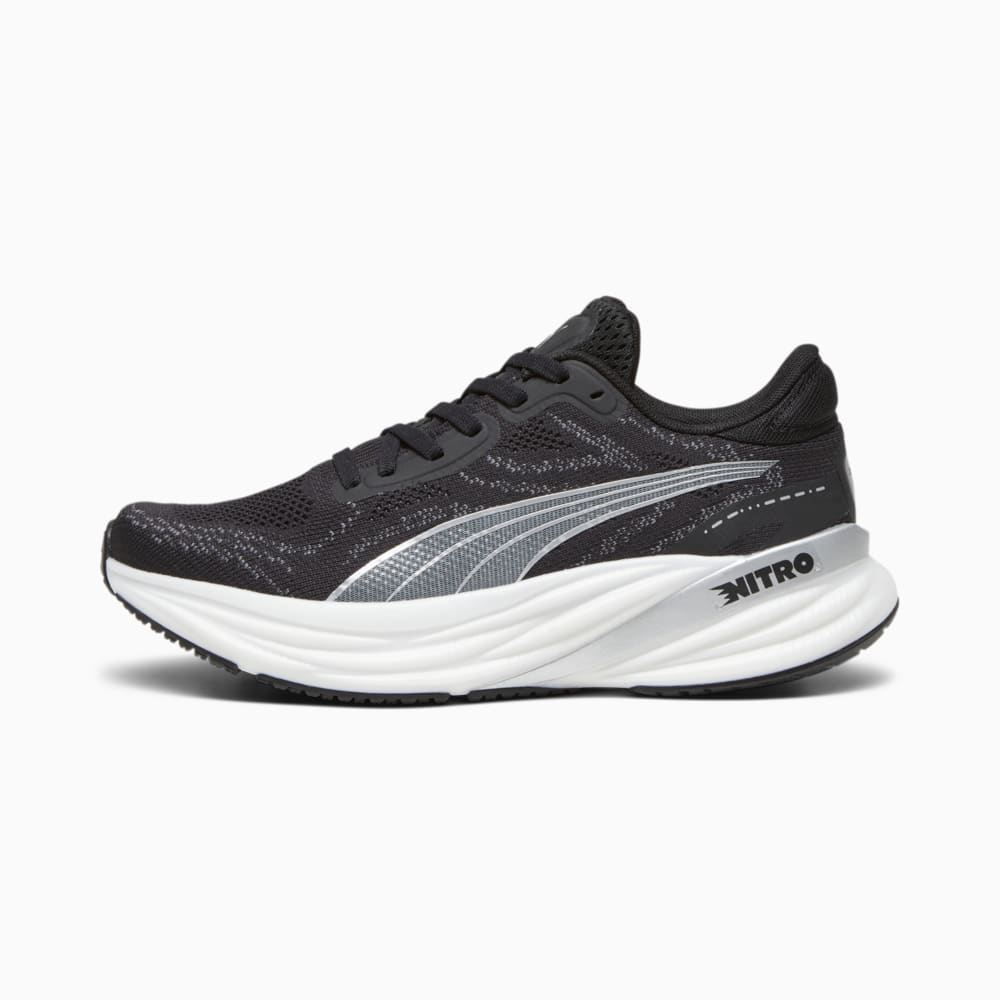 Зображення Puma Кросівки Magnify NITRO 2 Women's Running Shoes #1: Puma Black-Puma White-Puma Silver