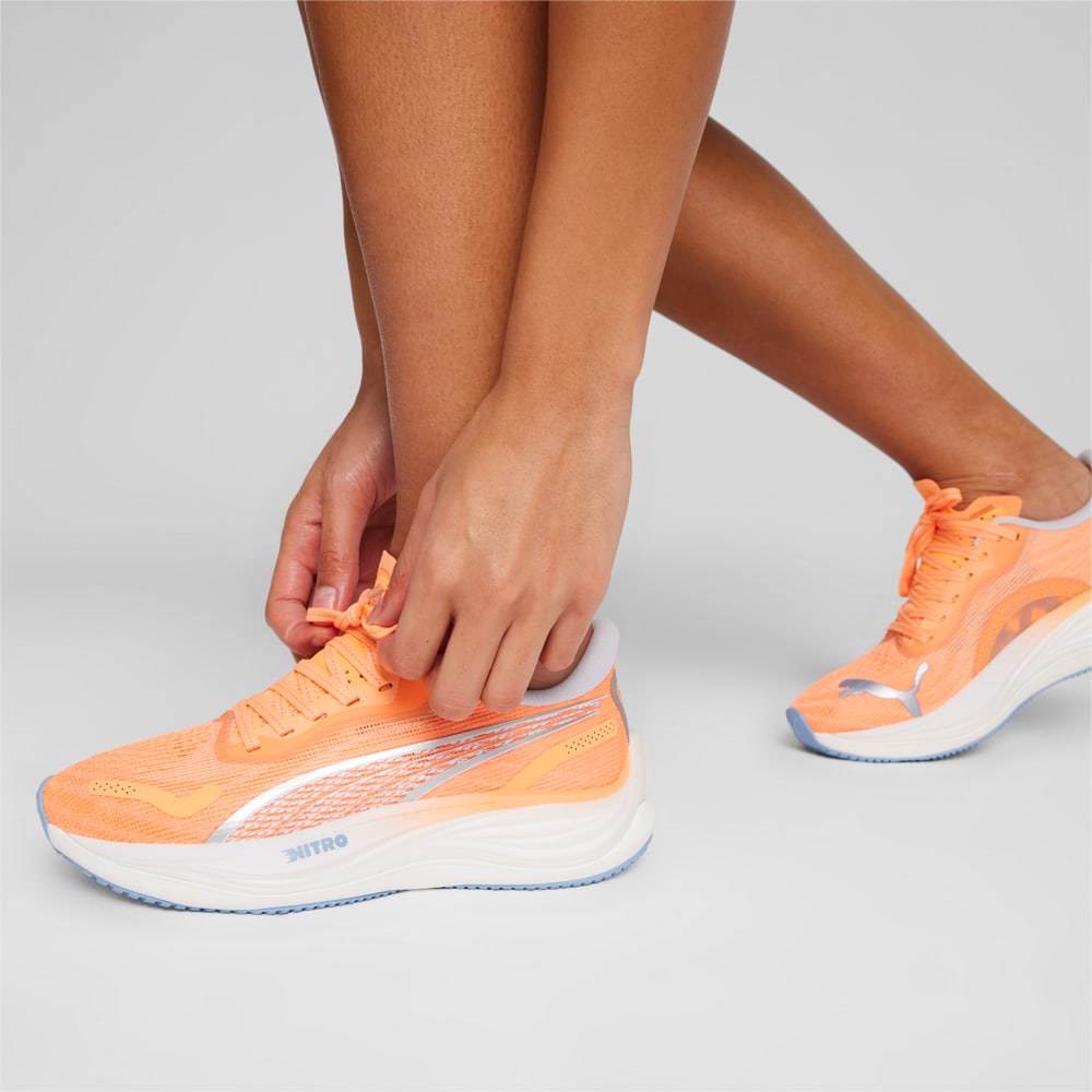 Изображение Puma Кроссовки Velocity NITRO™ 3 Women's Running Shoes #2: Neon Citrus-PUMA Silver-Silver Mist