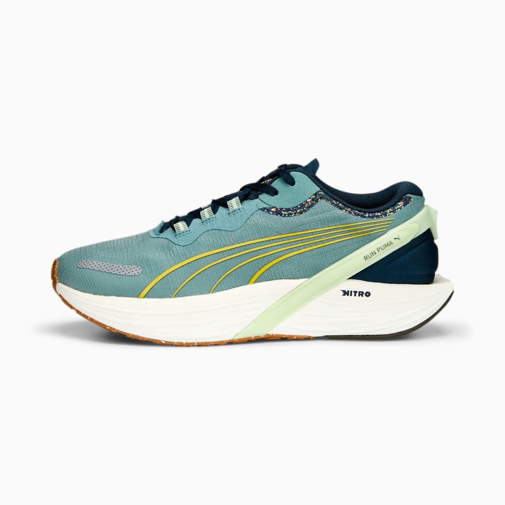 Изображение Puma Кроссовки PUMA x FIRST MILE Run XX NITRO Running Shoes Women #1: Adriatic-Dark Night-Fresh Pear