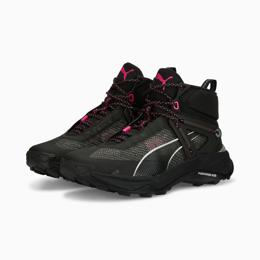 Зображення Puma Кросівки Explore NITRO Mid Women’s Hiking Shoes #2: PUMA Black-PUMA Silver-Ravish