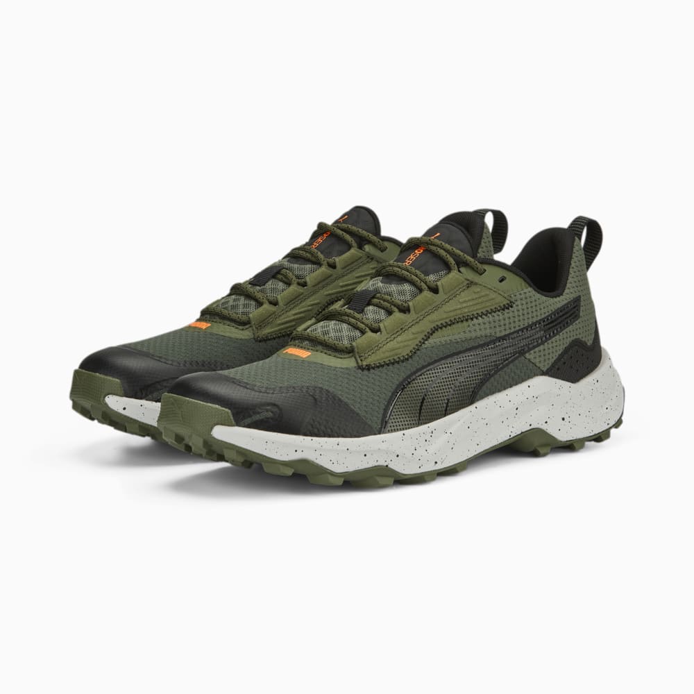 Изображение Puma Кроссовки Obstruct Profoam Running Shoes #2: Green Moss-PUMA Black-Ultra Orange