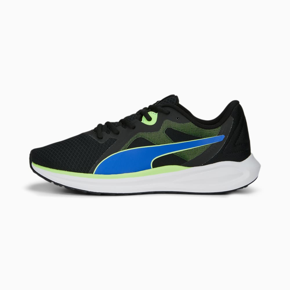 Зображення Puma Кросівки Twitch Runner Fresh Running Shoes #1: PUMA Black-Royal Sapphire-Fizzy Lime