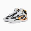 Изображение Puma Кроссовки Playmaker Pro Mid Block Party Basketball Shoes #2: PUMA White-Clementine