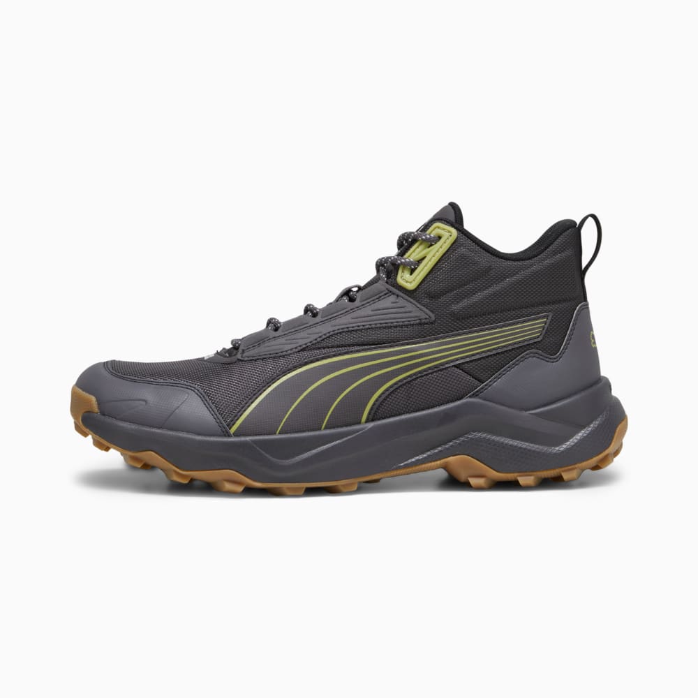 Зображення Puma Кросівки Obstruct Pro Mid Trail Shoes #1: Dark Coal-Gum-Kiwi Green