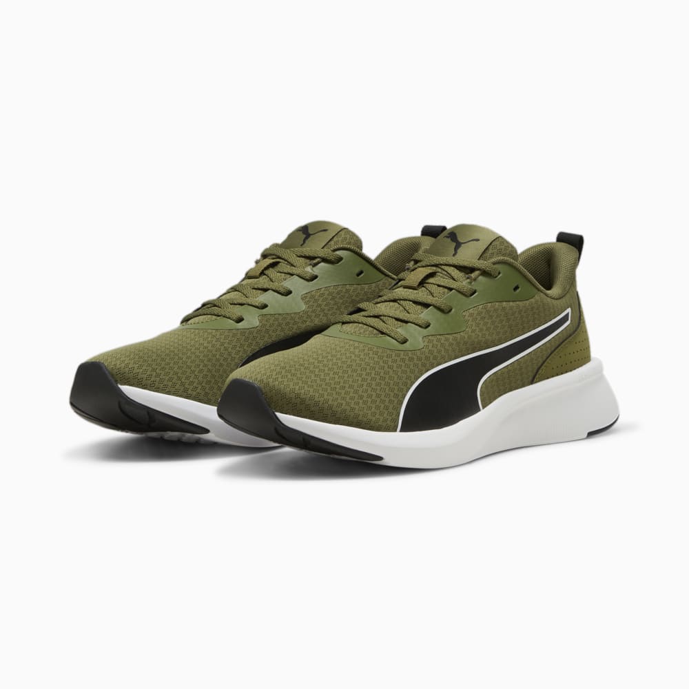 Изображение Puma Кроссовки Flyer Lite Running Shoes #2: Olive Green-PUMA White-PUMA Black