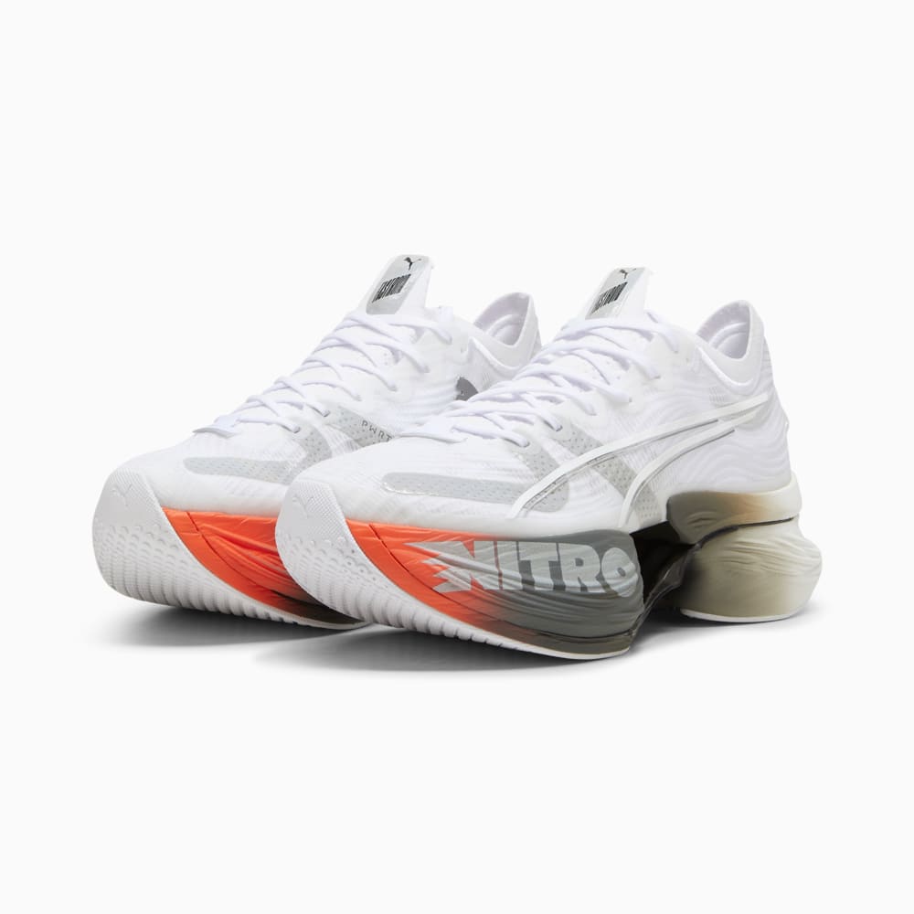 Зображення Puma Кросівки FastRoid Running Shoes #2: PUMA White-PUMA Silver-Cherry Tomato