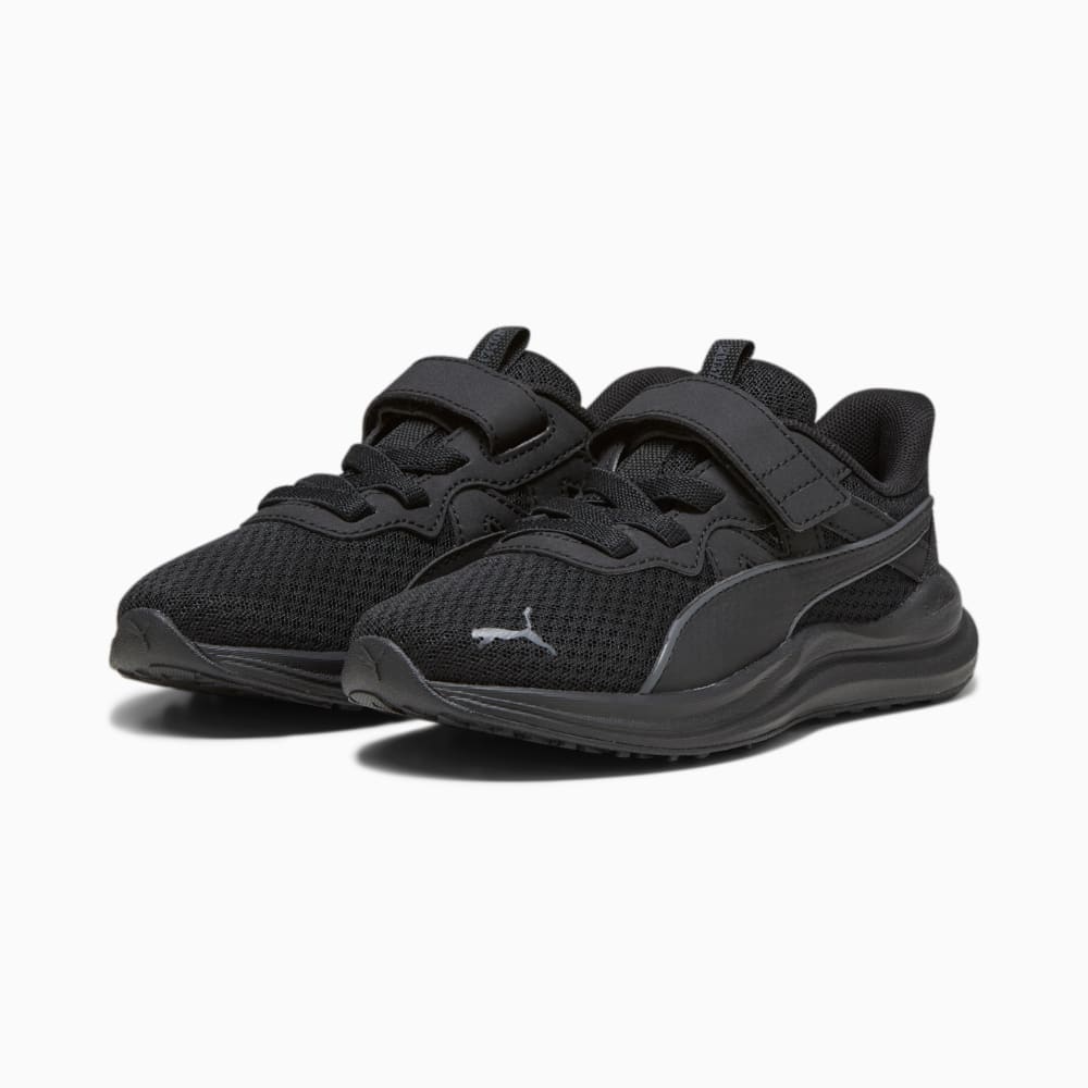 Изображение Puma Детские кроссовки Reflect Lite Kids' Running Shoes #2: PUMA Black-Cool Dark Gray