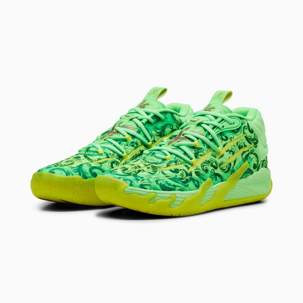 Изображение Puma Кроссовки PUMA x LAFRANCE MB.03 Basketball Shoes #2: Fluro Green Pes-PUMA Green-Fluro Yellow Pes