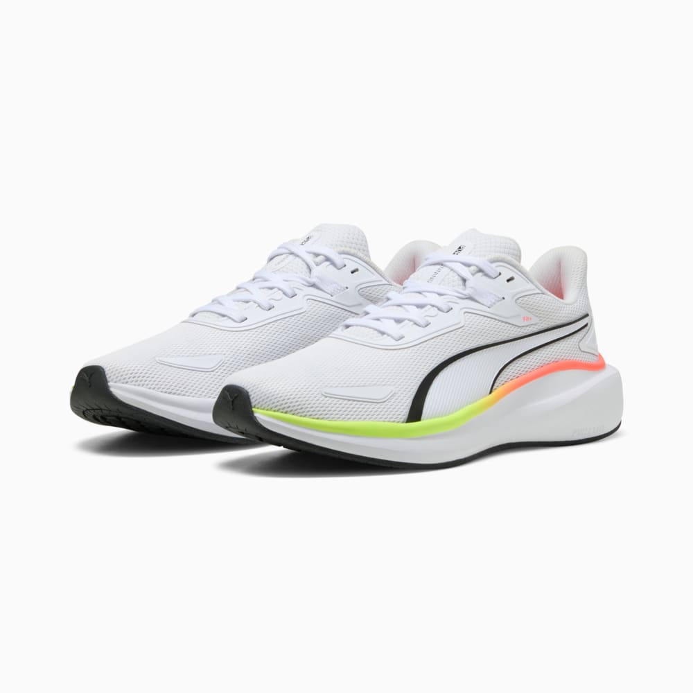 Изображение Puma Кроссовки Skyrocket Lite Running Shoes #2: PUMA White-Yellow Alert-Glowing Red