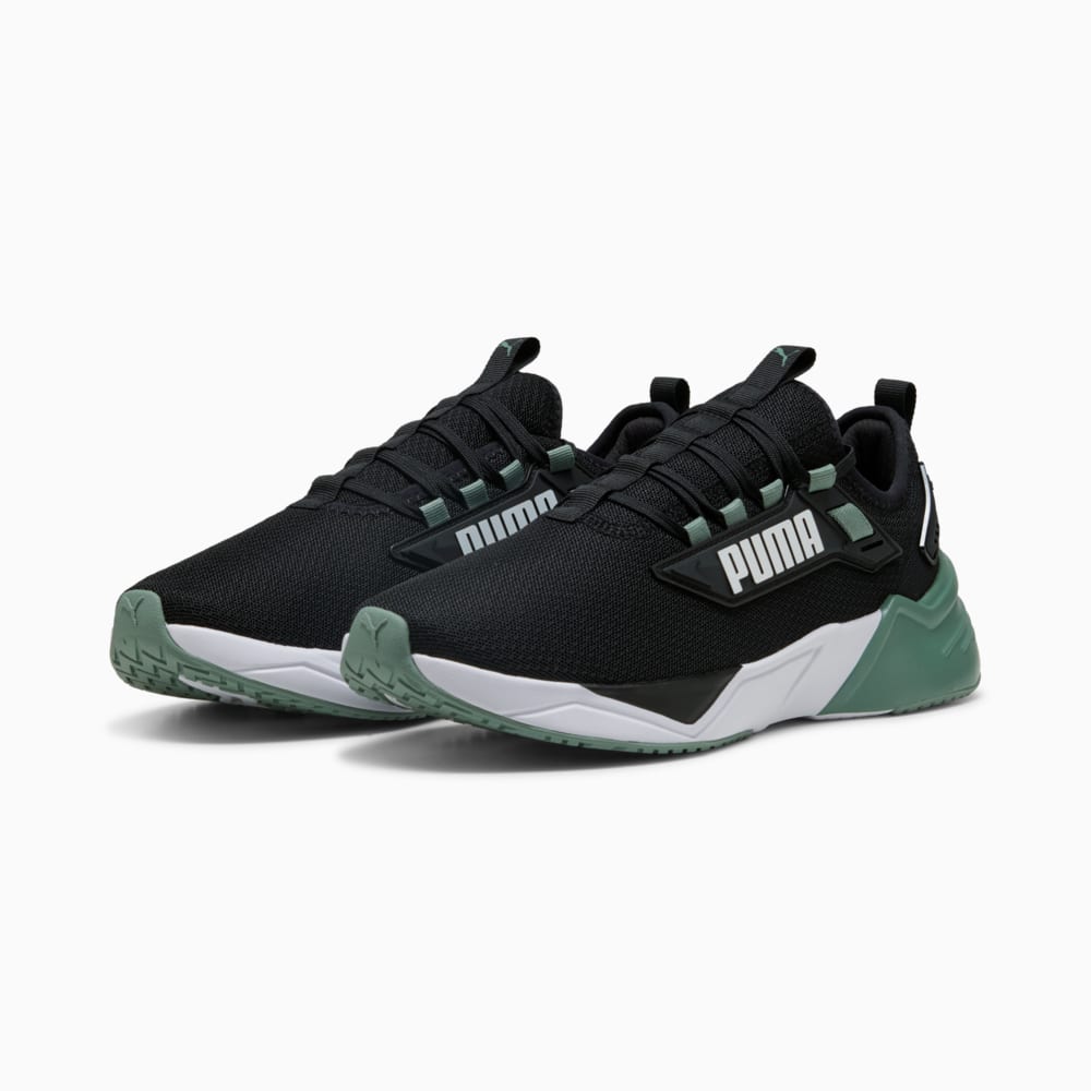 Изображение Puma Кроссовки Retaliate 3 Running Shoes Unisex #2: PUMA Black-Green Moon
