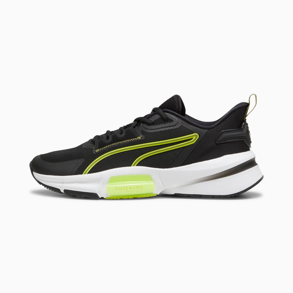 Зображення Puma Кросівки PWRFrame TR 3 Men's Training Shoes #1: PUMA Black-Olive Green-Lime Pow