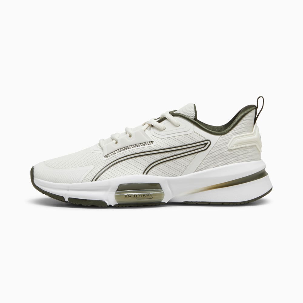 Изображение Puma Кроссовки PWRFrame TR 3 Men's Training Shoes #1: Vapor Gray-Dark Olive-PUMA White