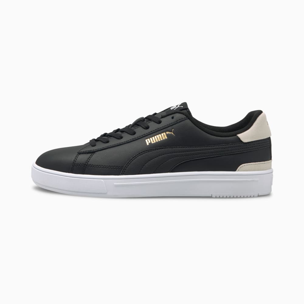 Puma black top gold trainers