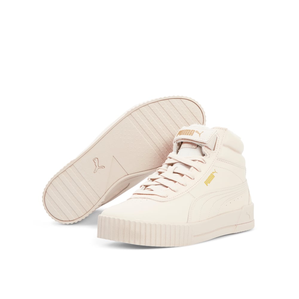 

PUMA - female - Кеды Carina Mid WTR Fur – Peyote-Peyote-Puma Team Gold –, Бежевый