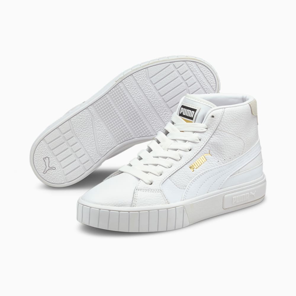 Зображення Puma Кеди Cali Star Mid Women's Trainers #2: Puma White-Puma Team Gold