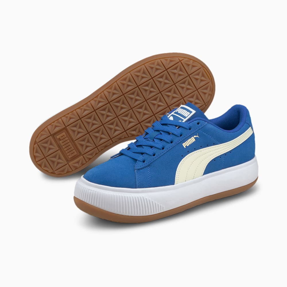 Изображение Puma Кеды Suede Mayu Women's Trainers #2: Olympian Blue-Puma White-Gum