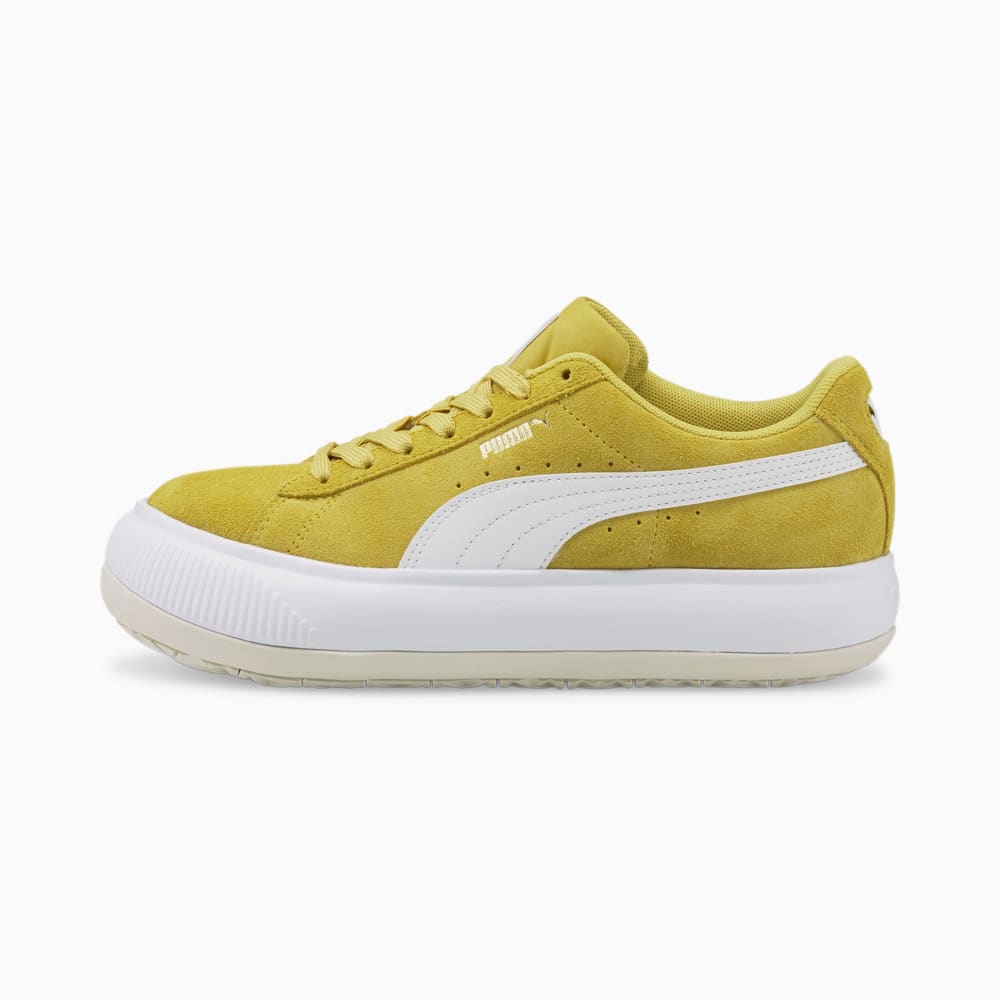 Изображение Puma Кеды Suede Mayu Women's Trainers #1: Bamboo-Puma White-Marshmallow