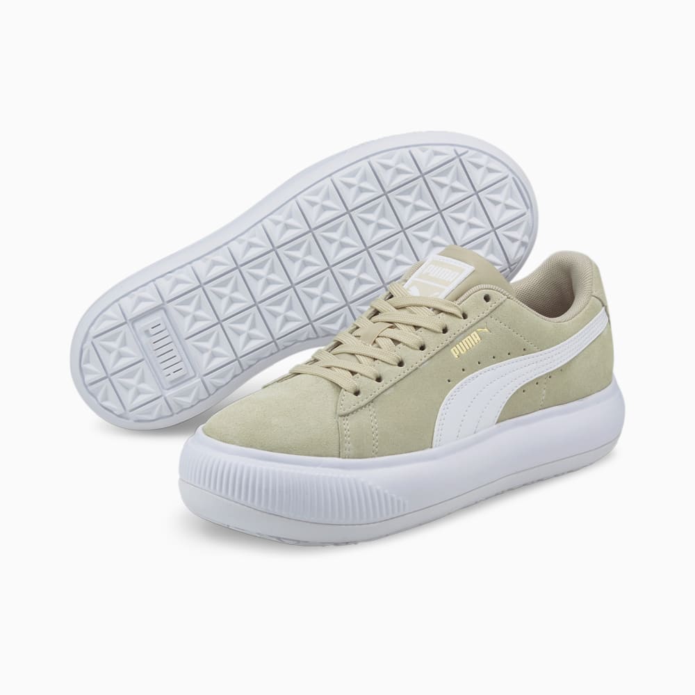 Зображення Puma Кеди Suede Mayu Women's Trainers #2: Putty-Puma White