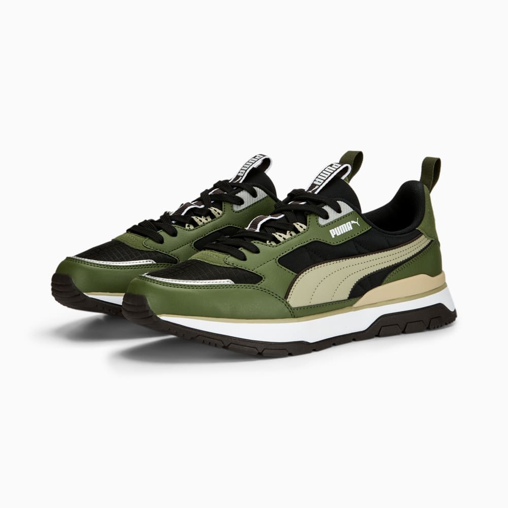 Green puma trainers on sale