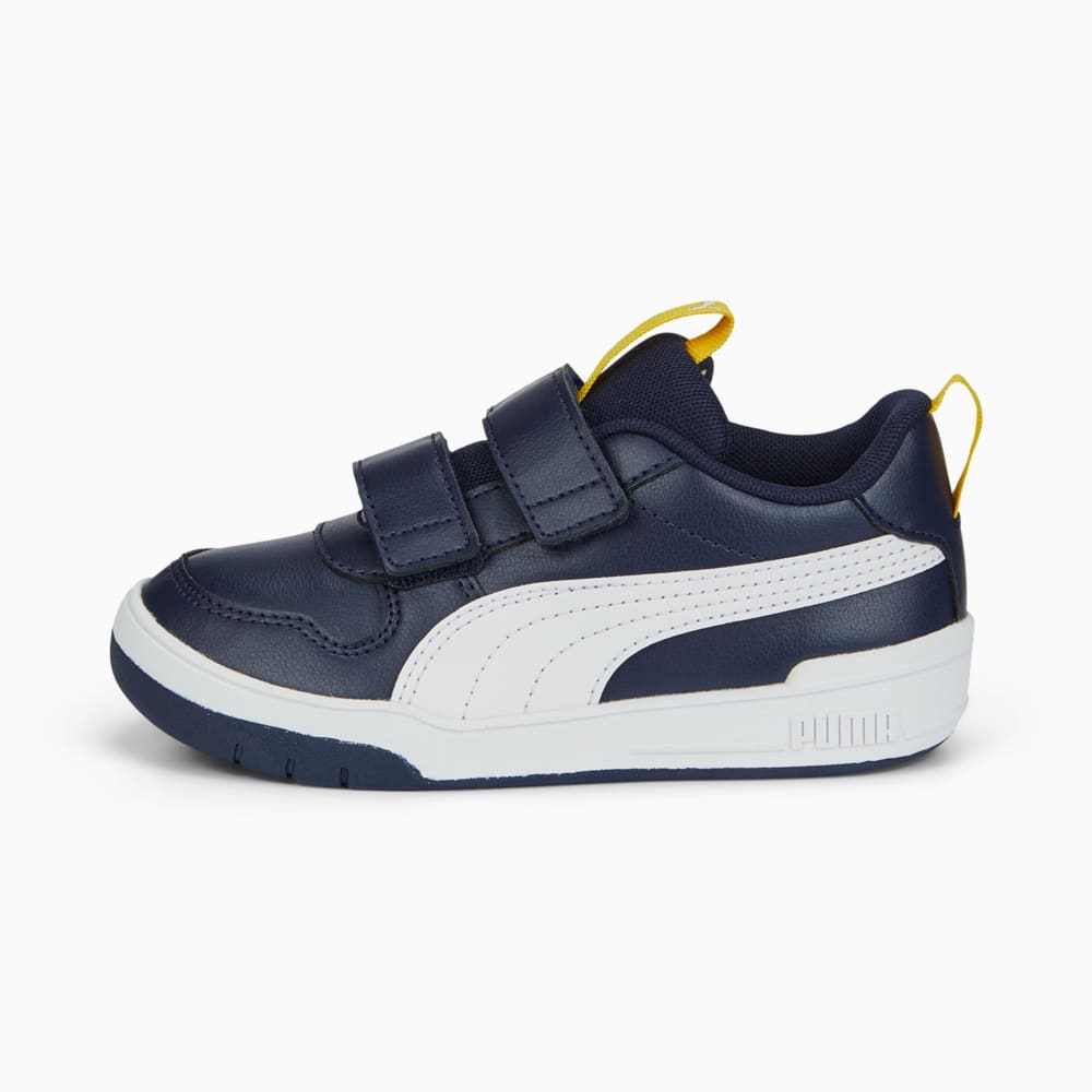 Изображение Puma Детские кроссовки Multiflex SL V Kids' Trainers #1: Peacoat-Puma White-Sun Ray Yellow