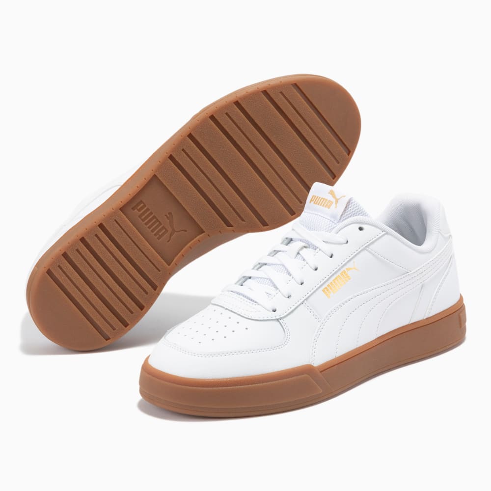 Изображение Puma Кеды Caven Trainers #2: Puma White-Puma White-Puma Team Gold-Gum