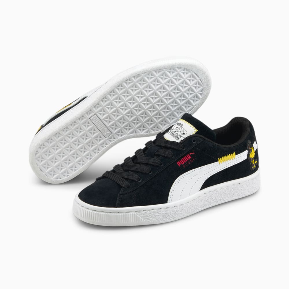 Зображення Puma Дитячі кеди PUMA x PEANUTS Suede Classic XXI Youth Trainers #2: Puma Black-Puma White