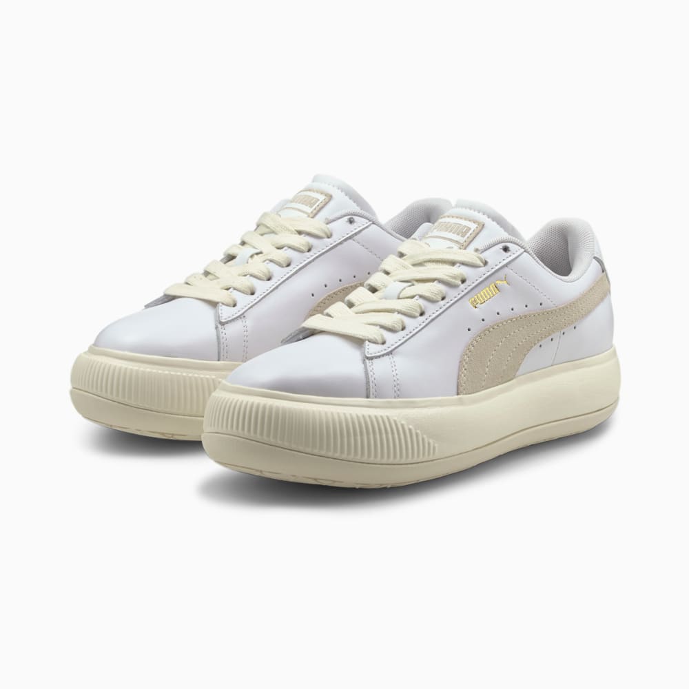 Зображення Puma Кеди Suede Mayú Women's Leather Trainers #2: Puma White-Marshmallow