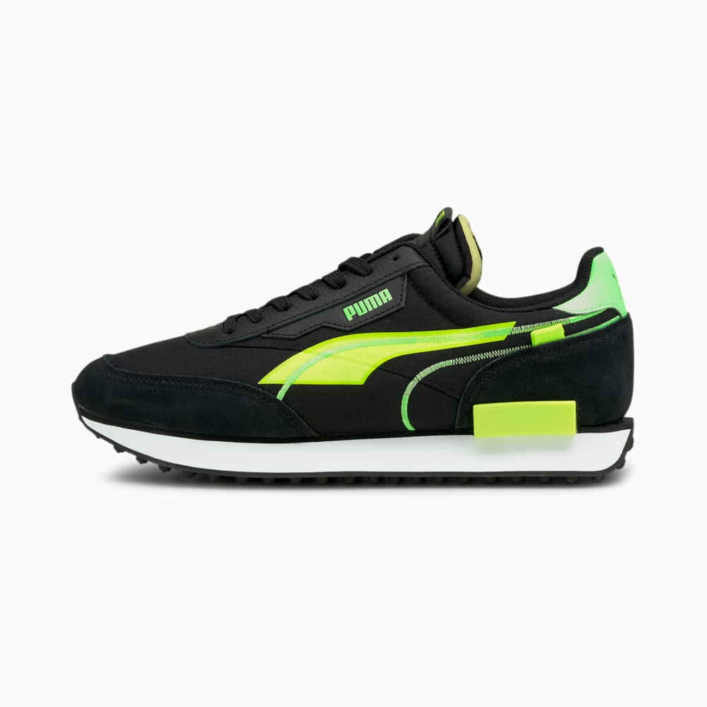 Puma black deals yellow trainers