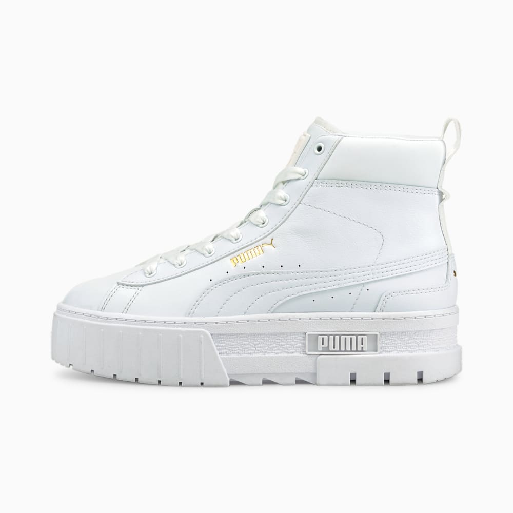 Изображение Puma Кеды Mayze Mid Women's Trainers #1: Puma White