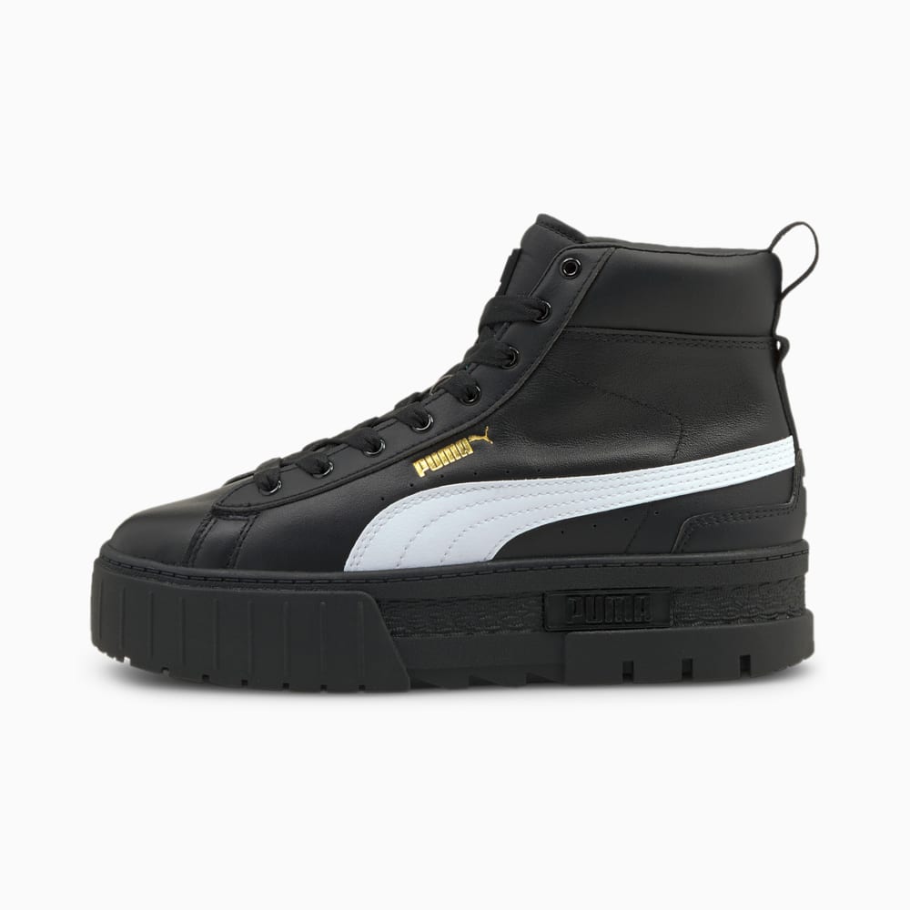 Mayze Mid Women s Trainers 10 Black Puma