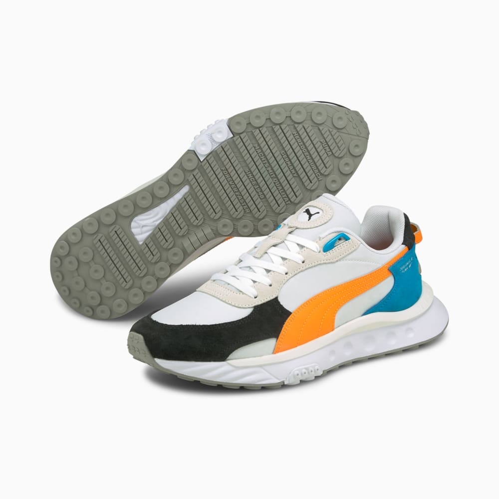 PUMA - Кроссовки Wild Rider Rollin' Sneakers – Puma White-Orange Glow – 40.5