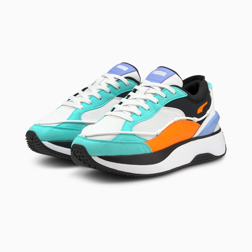 Акція на PUMA - female - Кроссовки Cruise Rider Lace Women's Trainers – Puma White-Elektro Aqua – 38 від Puma