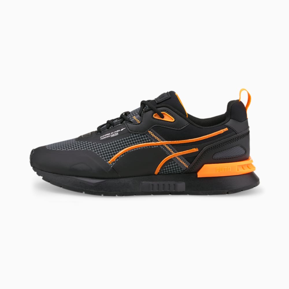 Puma black orange trainers sales