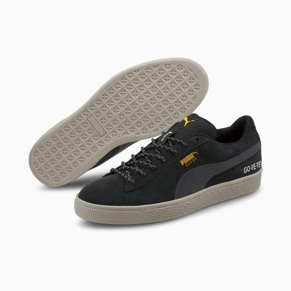 Puma black suede trainers hot sale