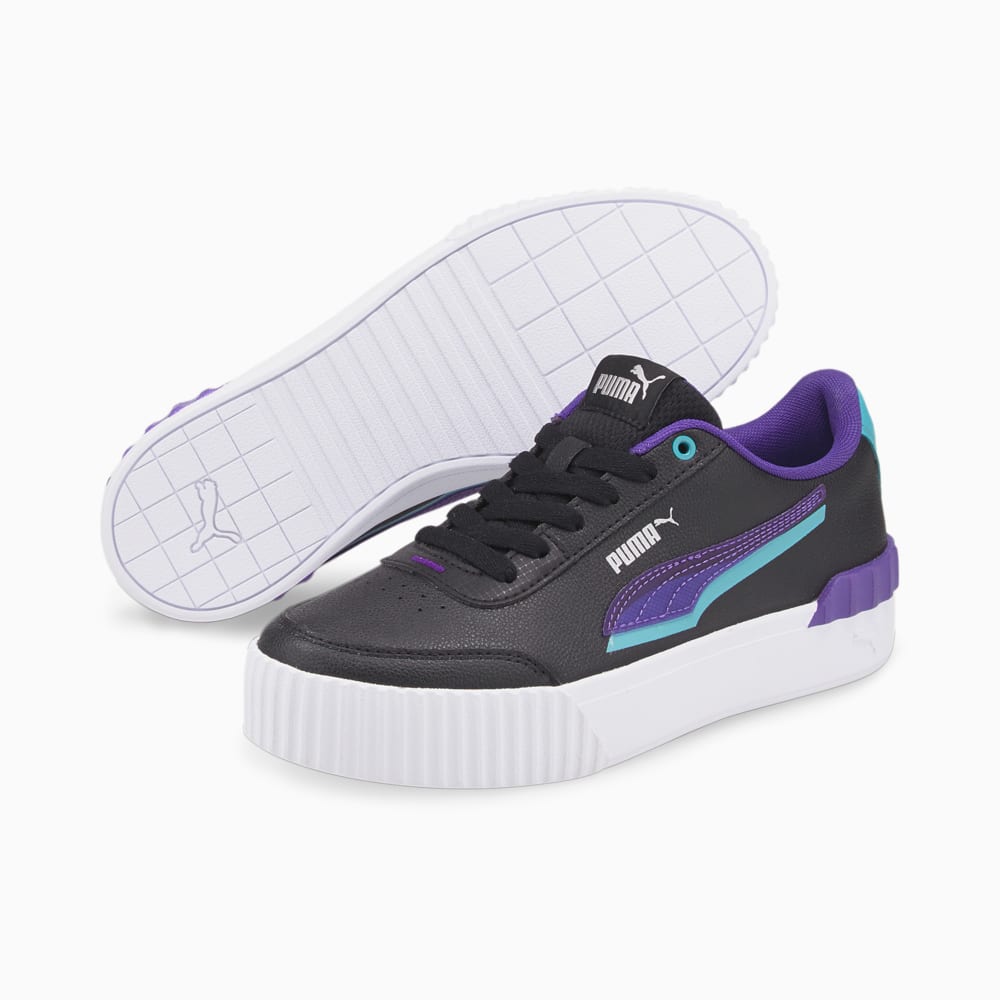 Зображення Puma Кеди Carina Lift Shadow Women's Trainers #2: Puma Black-Prism Violet-Porcelain