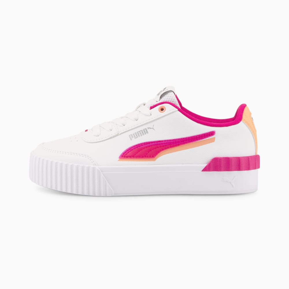 Зображення Puma Кеди Carina Lift Shadow Women's Trainers #1: Puma White-Festival Fuchsia-Peach Pink