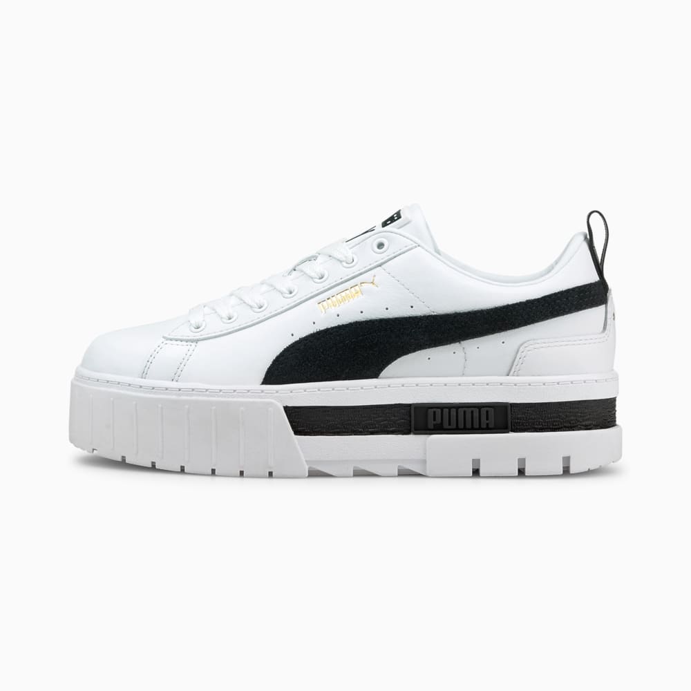 Zapatillas puma mayze lth junior blanco verde de niña.