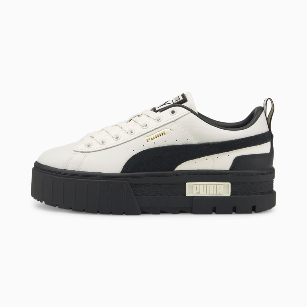 Изображение Puma Кеды Mayze Lth Wn's #1: Whisper White-Puma Black-Puma Team Gold