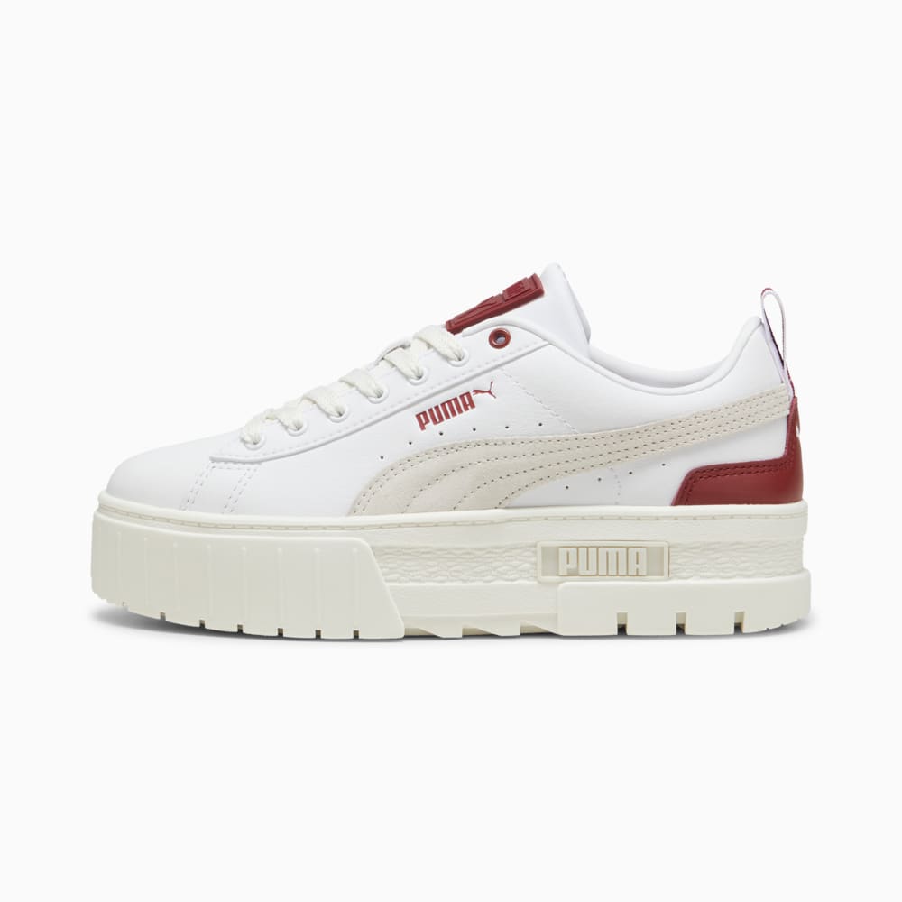 Изображение Puma Кеды Mayze Lth Wn's #1: Puma White-Intense Red