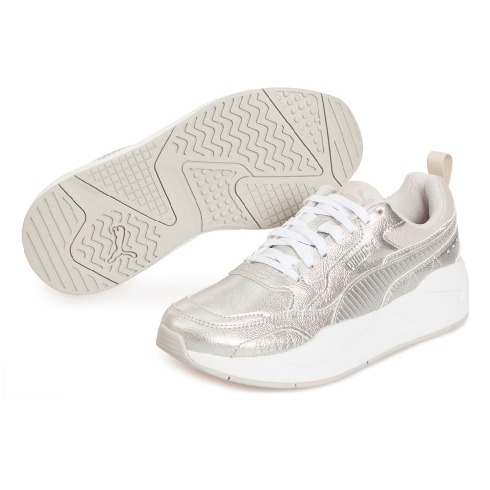 Зображення Puma Кросівки X-Ray² Square Metallic Trainers #2: Puma Silver-Puma Silver-Gray Violet