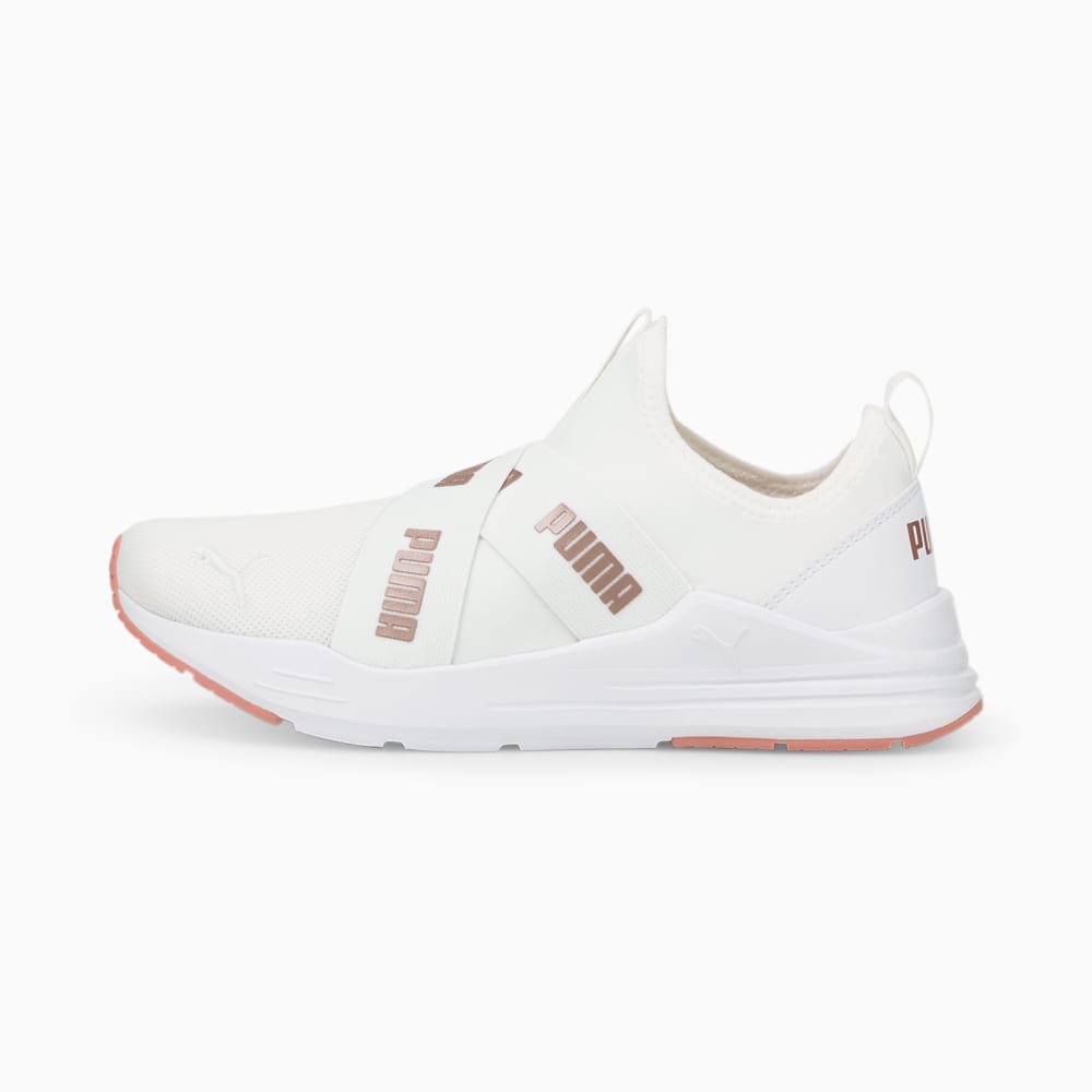 Зображення Puma Кросівки Wired Run Slip-On Women's Trainers #1: Puma White-Rose Gold