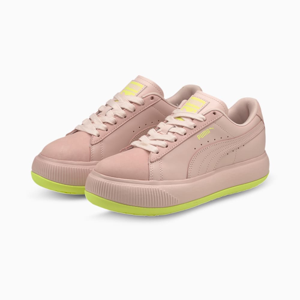 Зображення Puma Кеди Suede Mayu Mono Women's Trainers #2: Lotus-SOFT FLUO YELLOW