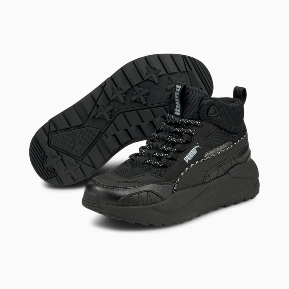 

PUMA - Детские кроссовки X-Ray 2 Square Mid Winterised Youth Trainers – Puma Black-Puma Black-Puma Silver –, Черный
